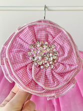 Load image into Gallery viewer, Oversized Gingham Hair Clip - Raspberry Pink
