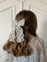 Load image into Gallery viewer, Rosebud Long Lace Bow
