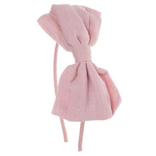 Cargue la imagen en el visor de la galería,Oversized Bow Hairband - Antique Pink
