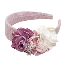 Загрузите изображение в программу просмотра галереи,Floral Woven Headband - Pink
