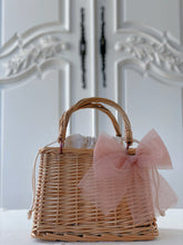 Cargue la imagen en el visor de la galería,Odette Tulle Bow in Powder Puff - Hair Clip / Bag Bow
