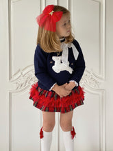 Load image into Gallery viewer, Anastasia Teddy Bear Tulle Bow in Red
