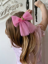 Загрузите изображение в программу просмотра галереи,Anastasia Tulle Bow in Candy Pink - Hair Clip / Bag Bow
