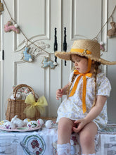 Load image into Gallery viewer, Anastasia Teddy Bear Straw Hat - Sunflower Yellow
