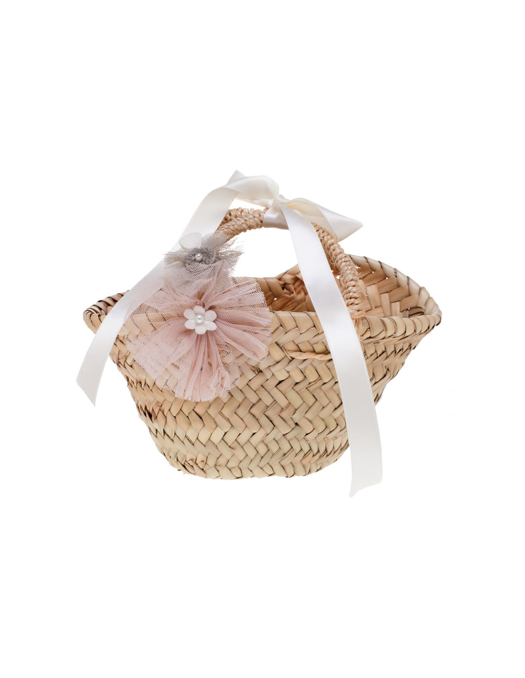 Cinthia Nude Mini Basket Bag