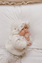 Load image into Gallery viewer, Petite Maison Kids Ivory Lace Bonnet
