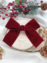 Load image into Gallery viewer, Joy Velvet Oversized Bow Hair Clip
