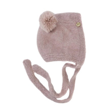 Load image into Gallery viewer, Petite Maison Kids Dusty Pink Cashmere Teddy Hat
