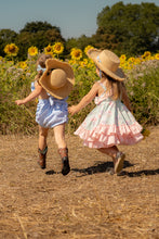 Cargue la imagen en el visor de la galería,Anastasia Teddy Bear Straw Hat - Powder Blue
