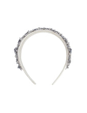 Cargue la imagen en el visor de la galería,Eloise Pearl Flower Headband - Grey
