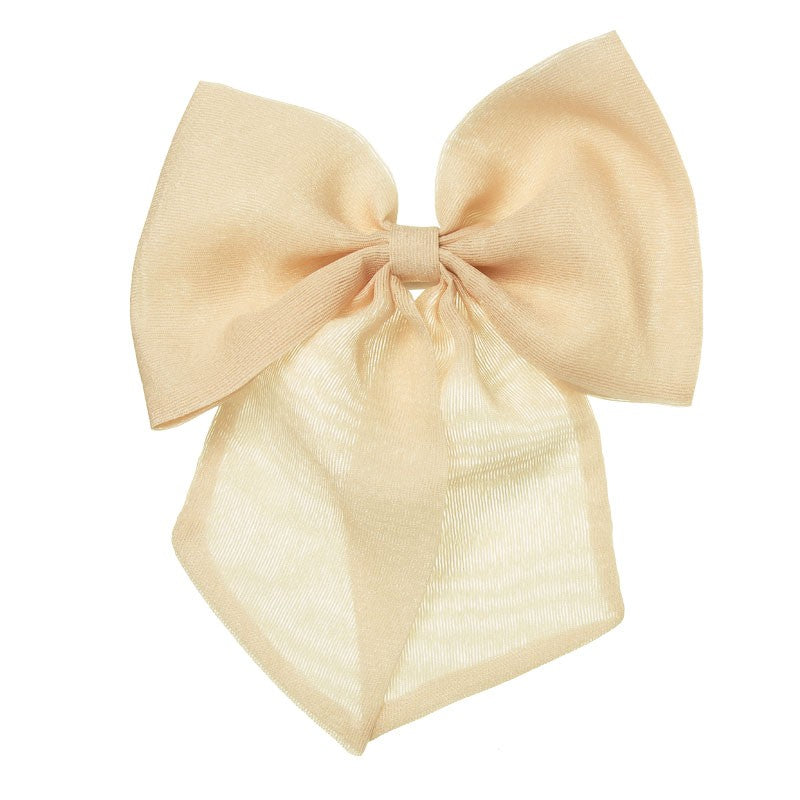 Large Chiffon Bow - Salmon