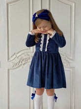 Cargue la imagen en el visor de la galería,Anastasia Velvet Teddy Bear Headband - Royal Blue
