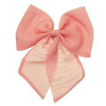 Cargue la imagen en el visor de la galería,Large Chiffon Bow - Coral
