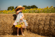 Cargue la imagen en el visor de la galería,Anastasia Teddy Bear Straw Hat - Powder Blue
