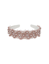 Load image into Gallery viewer, Eloise Pearl Flower Headband - Nude
