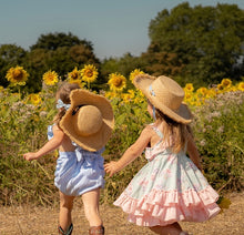 Load image into Gallery viewer, Anastasia Teddy Bear Straw Hat - Black
