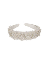 Cargue la imagen en el visor de la galería,Eloise Pearl Flower Headband - Ivory
