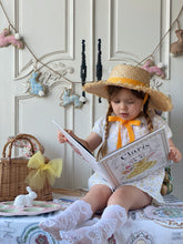 Load image into Gallery viewer, Anastasia Teddy Bear Straw Hat - Sunflower Yellow
