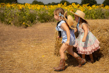 Cargue la imagen en el visor de la galería,Anastasia Teddy Bear Straw Hat - Powder Blue
