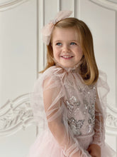 Cargue la imagen en el visor de la galería,Odette Snowflake Tulle Bow in Ballet Slipper
