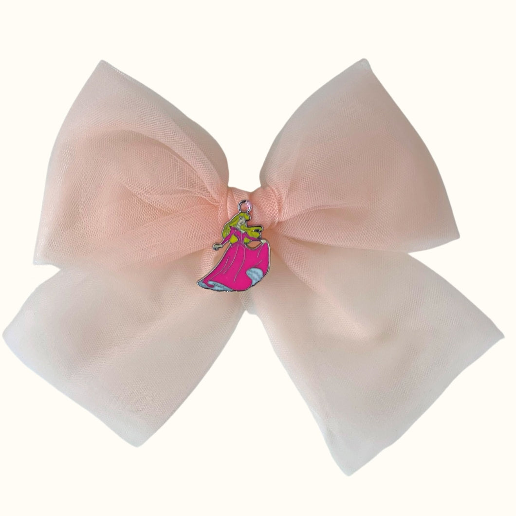 Limited Edition - Aurora Princess Odette Tulle Bow Hair Clip in Ballet Slipper