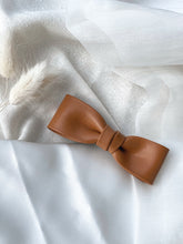 Load image into Gallery viewer, Lucia Faux Leather Bow Hair Clip
