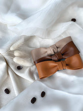 Load image into Gallery viewer, Lucia Faux Leather Bow Hair Clip
