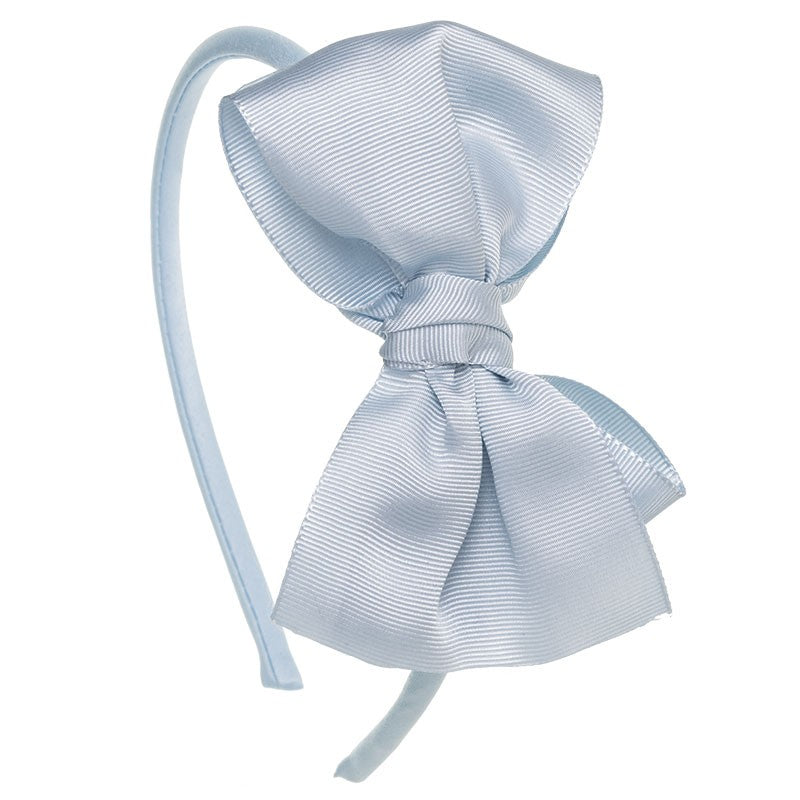 Oversized Bow Hairband - Light Blue