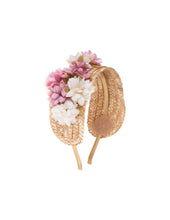 Cargue la imagen en el visor de la galería,Rosa Raffia Floral Headband
