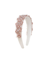 Cargue la imagen en el visor de la galería,Eloise Pearl Flower Headband - Nude
