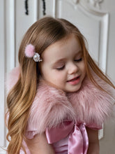 Load image into Gallery viewer, Cecelia Fur Pom Embellished Hair Clip
