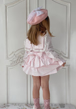 Load image into Gallery viewer, Nina Cameo Tulle Pearl Bow Beret - Pink
